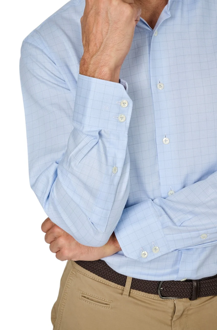 Van Laack {Chemise Hommes homme bleu clair RIVARA-TF. – Image 4