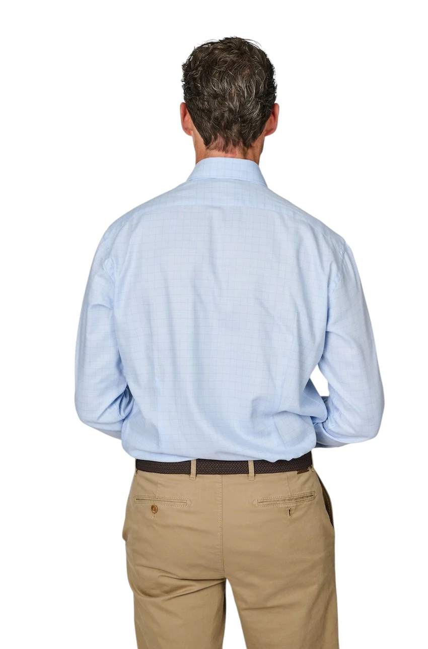 Van Laack {Chemise Hommes homme bleu clair RIVARA-TF. – Image 6