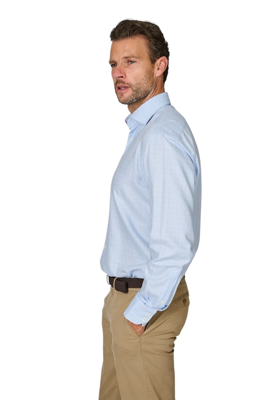 Van Laack {Chemise Hommes homme bleu clair RIVARA-TF. – Image 5