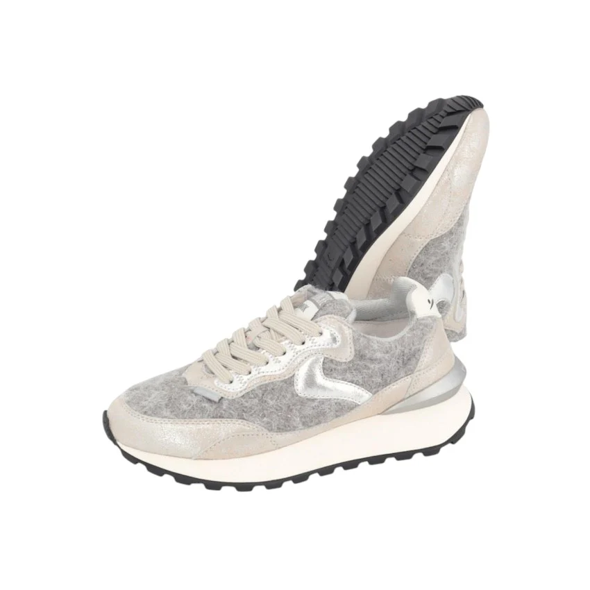 Voile Blanche Femmes Chaussures sport femmes argent QWARK HYPE – Image 6