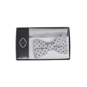 Carré de poche Ascot pour homme, gris