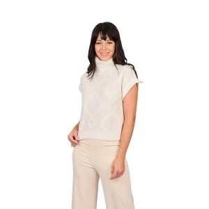 Tonet pull-over pour dames ecru