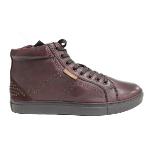 Baskets cuir Carmela Bordeaux 66553