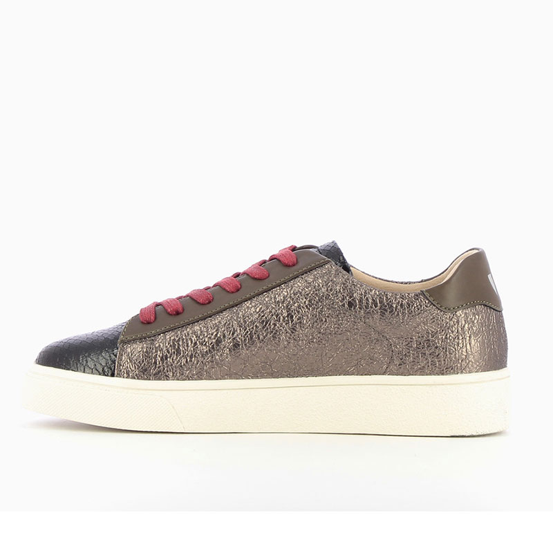 BASKETS BANDE LATÉRALE ANTHRACITE TEXTURÉES – Image 4