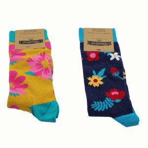 COFFRET CHAUSSETTES MOUSTARD FLOWERS