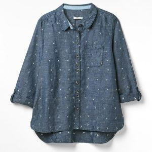 CHEMISE LIN COTON WHITE STUFF