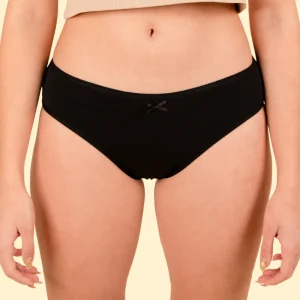 Culotte menstruelle noire modéré