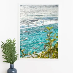 Swim at the morning - Poster