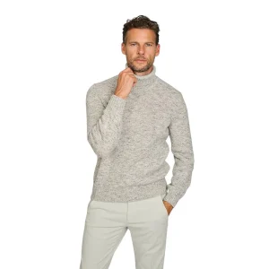 Gran Sasso Hommes pull-over col roulé gris pour hommes