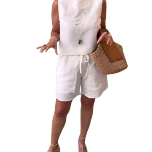 Ensemble débardeur et short pour femme – Tenue été unie chic