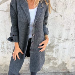 Nadine | Button Long Coat