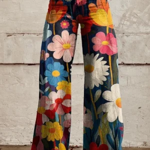 Camilla – Pantalon Floral Ultra Confort | -50 % Aujourd’hui