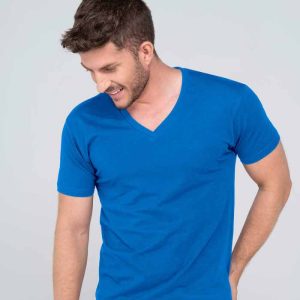 Tshirt hommes 160g col V